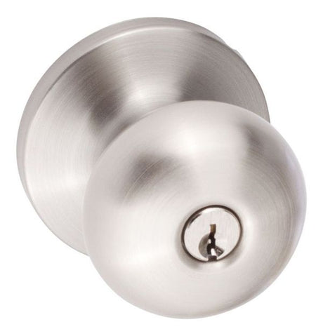 Sure-Loc DU107 15 satin nickel keyed entry knob