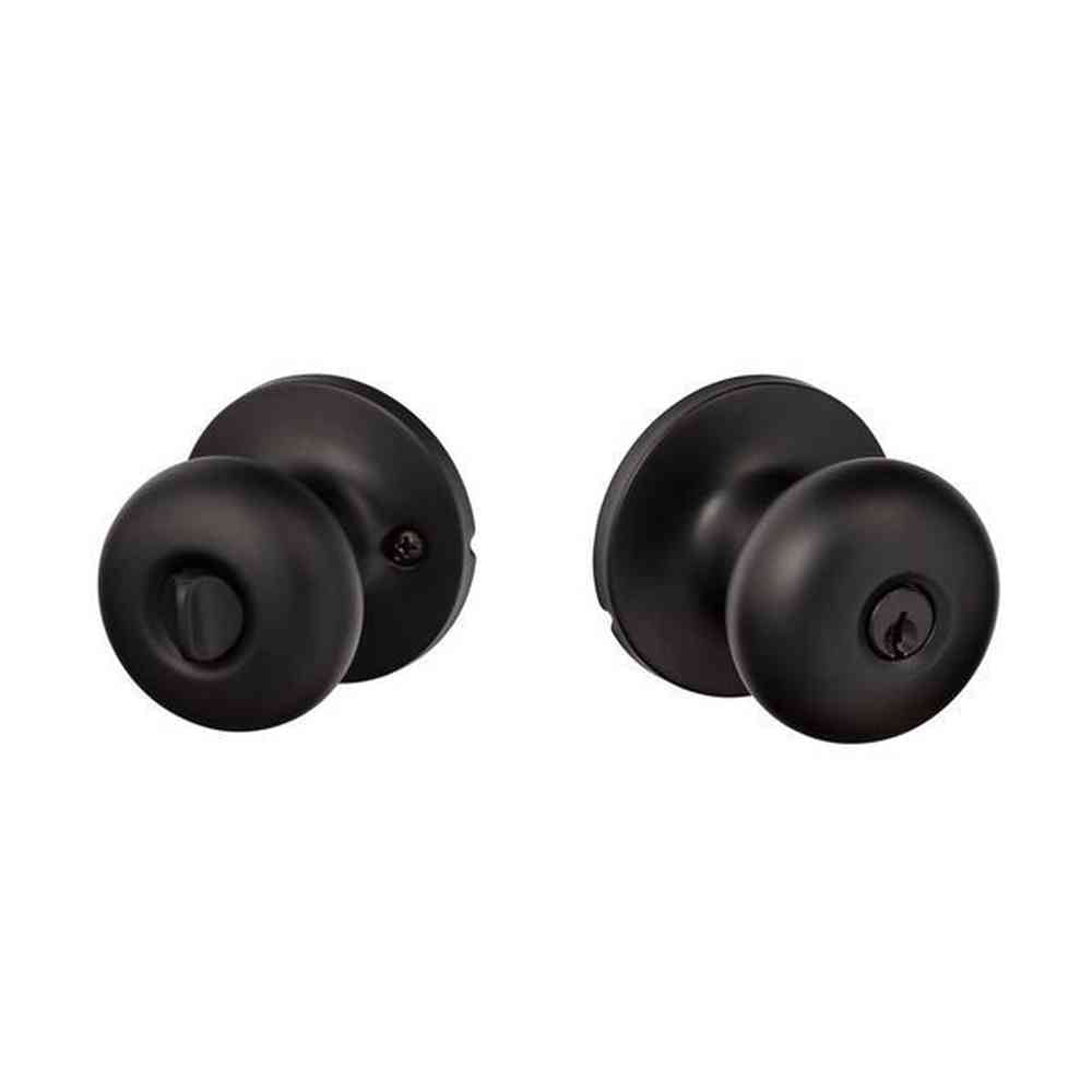 Sure-Loc DU107 FBL flat black keyed entry knob