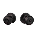 Sure-Loc DU107 FBL flat black keyed entry knob
