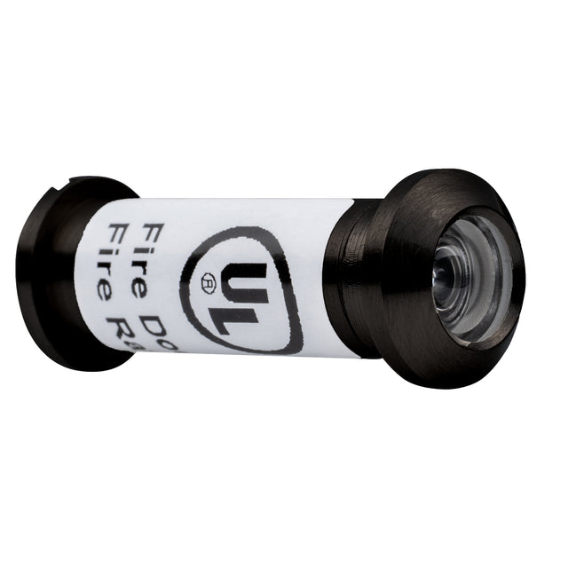 GEO GBH-DV160UL 20 Minute UL Fire Rated 160 Degree Door Viewer for 1/2" Hole for 1-3/8" to 2-1/4" Door - Matte Black