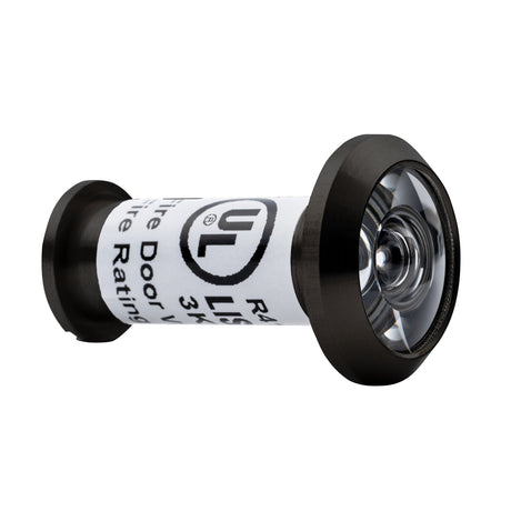 GEO GBH-DV180UL 20 Minute UL Fire Rated 180 Degree Door Viewer for 9/16" Hole for 1-3/8" to 2-1/4" Door - Matte Black