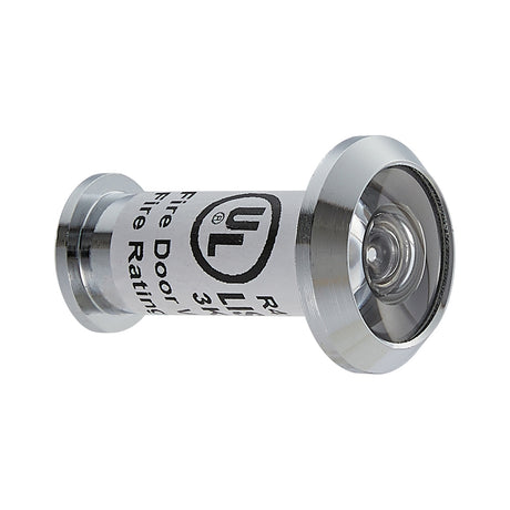 GEO GBH-DV180UL 20 Minute UL Fire Rated 180 Degree Door Viewer for 9/16" Hole for 1-3/8" to 2-1/4" Door - Polished Chrome