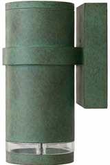 Dabmar Lighting DW3550-L7-27K-VG verde green outdoor wall light fixture