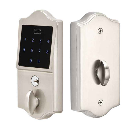 Emtek Classic Electronic Touchscreen Deadbolt in Satin Nickel