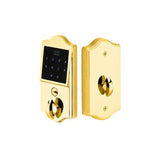 Emtek Classic Electronic Touchscreen Deadbolt in Polished Brass Lifetime