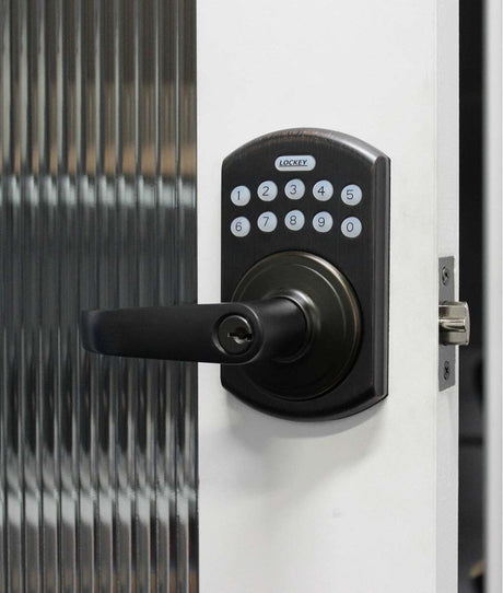 Lockey E995OIL oil rubbed bronze keypad keyed entry locks