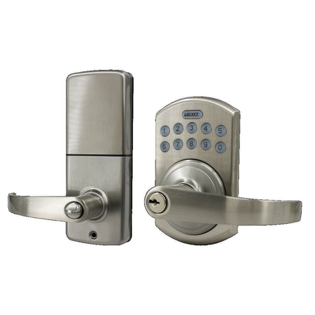 Lockey E995SN satin nickel keypad keyed entry locks