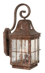 Vaxcel ED-OWD090CI ED-OWD090 9" Edinburgh Steel Outdoor Wall Light Colonial Iron