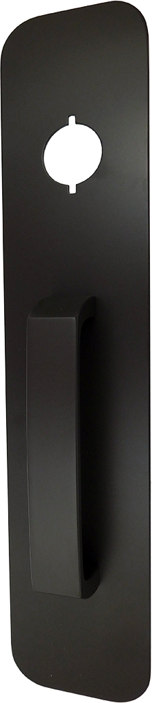 Dexter Commercial Trim nightlatch exit device trim in polished brass, additional view