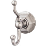 Top Knobs ED2APB antique pewter double robe hook