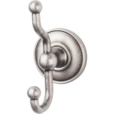 Top Knobs ED2APD antique pewter double robe hook