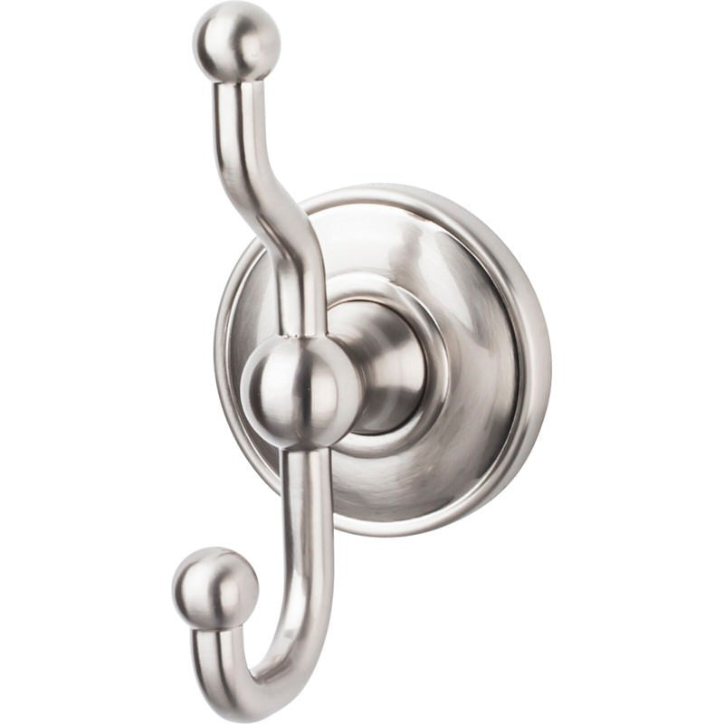 Top Knobs ED2BSND brushed satin nickel double robe hook