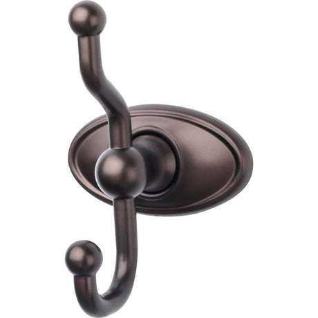 Top Knobs ED2ORBC oil rubbed bronze double robe hook