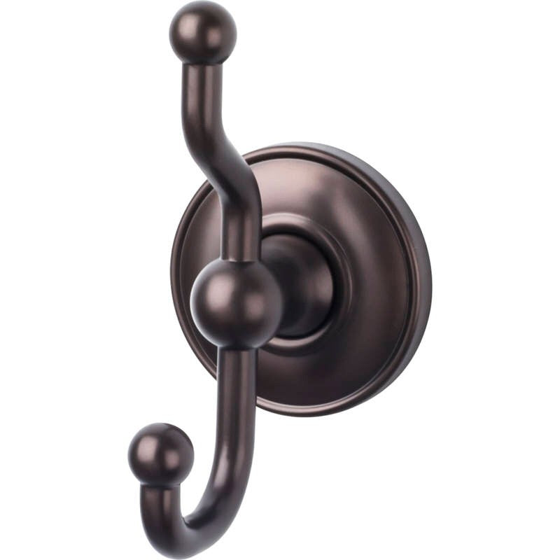 Top Knobs ED2ORBD oil rubbed bronze double robe hook