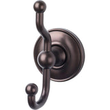 Top Knobs ED2ORBD oil rubbed bronze double robe hook