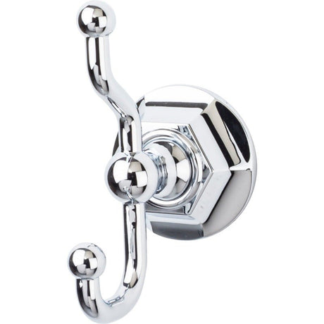 Top Knobs ED2PCB polished chrome double robe hook