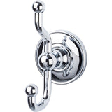 Top Knobs ED2PCD polished chrome double robe hook