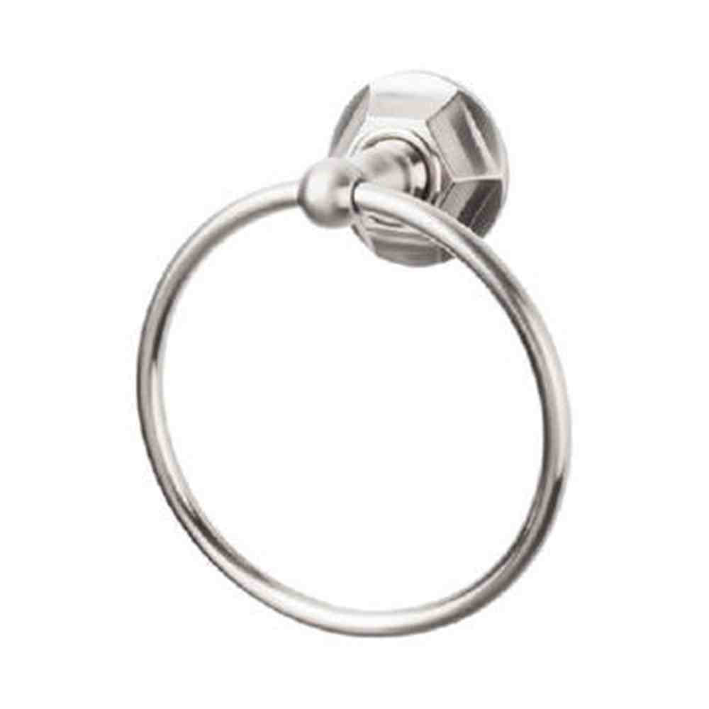 Top Knobs ED5BSNB brushed satin nickel towel ring