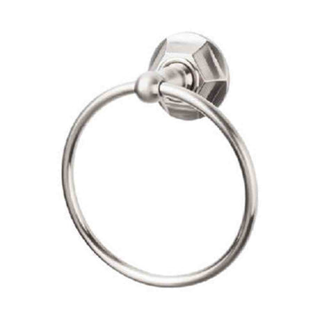 Top Knobs ED5BSNB brushed satin nickel towel ring