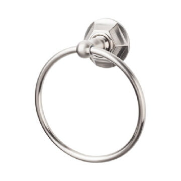 Top Knobs ED5BSNB brushed satin nickel towel ring