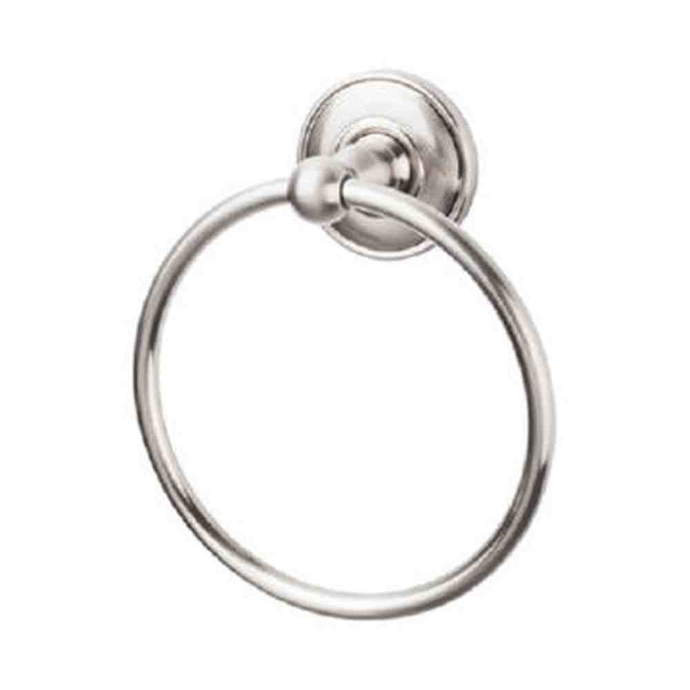 Top Knobs ED5BSND brushed satin nickel towel ring