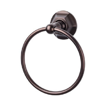 Top Knobs ED5ORBB oil rubbed bronze towel ring