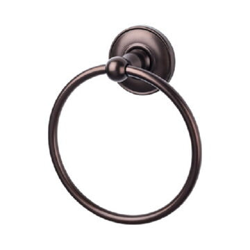 Top Knobs ED5ORBD oil rubbed bronze towel ring