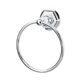 Top Knobs ED5PCB polished chrome towel ring