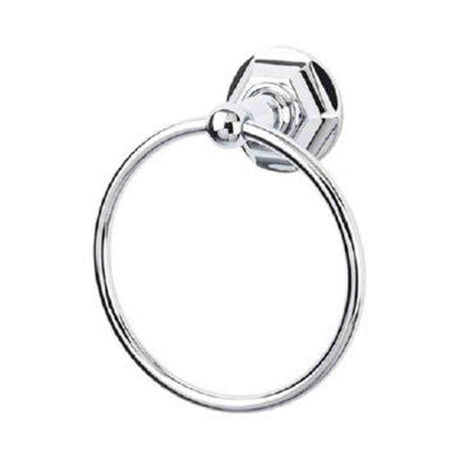 Top Knobs ED5PCB polished chrome towel ring
