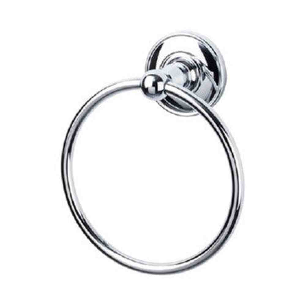 Top Knobs ED5PCD polished chrome towel ring