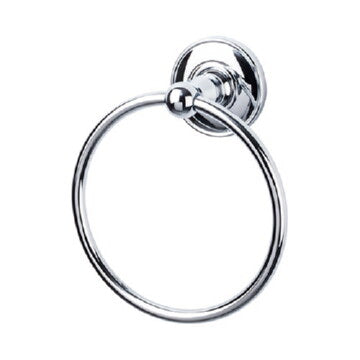 Top Knobs ED5PCD polished chrome towel ring