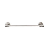 Top Knobs Edwardian Bath Towel Bar 18" Single Rope Backplate, front view