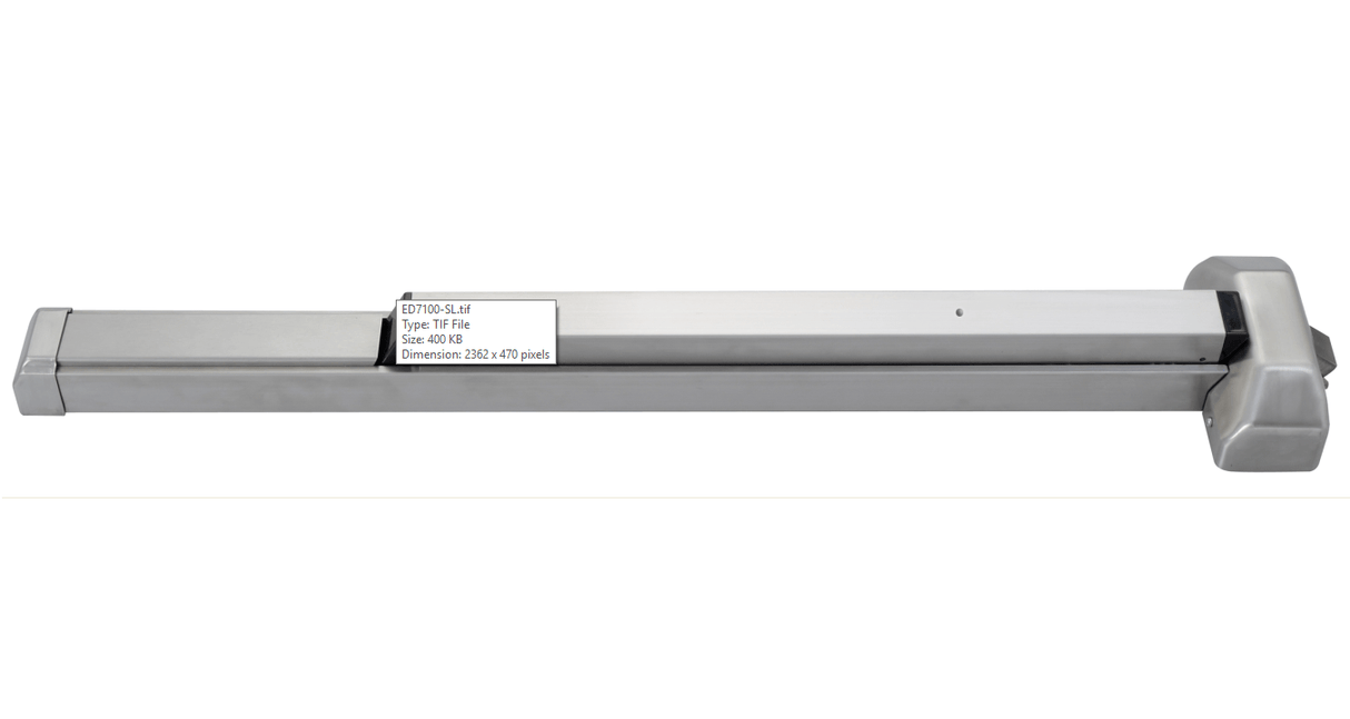 Sure-Loc ED7100-SL satin chrome rim exit device