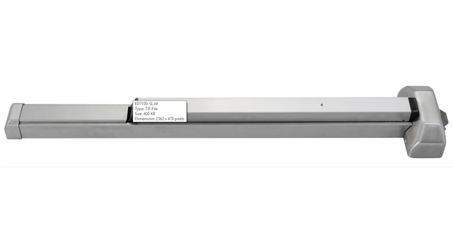 Sure-Loc ED7100-SL satin chrome rim exit device