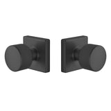 Expressions by Emtek EE3110PGMB Passage Lock with Page Knob and Square Rose in Matte Black
