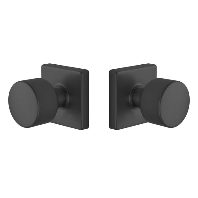 Expressions by Emtek EE3110PGMB Passage Lock with Page Knob and Square Rose in Matte Black