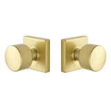 Expressions by Emtek EE3110PGMB Passage Lock with Page Knob and Square Rose in Satin Brass
