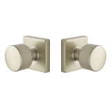 Expressions by Emtek EE3110PGMB Passage Lock with Page Knob and Square Rose in Satin Nickel