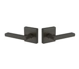 Expressions by Emtek EE3120CLPMB Passage Lock with Clapton Lever and Square Rose in Matte Black