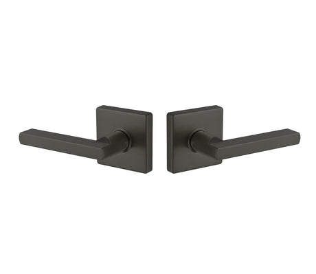 Expressions by Emtek EE3120CLPMB Passage Lock with Clapton Lever and Square Rose in Matte Black