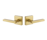 Expressions by Emtek EE3120CLPMB Passage Lock with Clapton Lever and Square Rose in Satin Brass