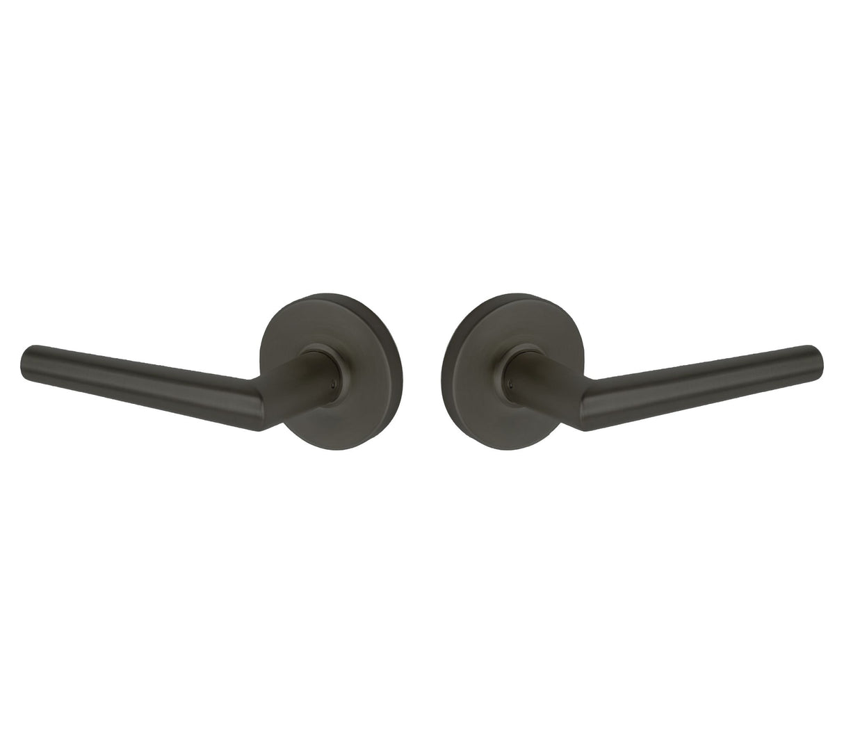 Expressions by Emtek EE3120LENMB Passage Lock with Lennon Lever and Round Rose in Matte Black