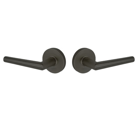 Expressions by Emtek EE3120LENMB Passage Lock with Lennon Lever and Round Rose in Matte Black