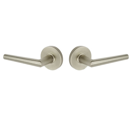Expressions by Emtek EE3120LENMB Passage Lock with Lennon Lever and Round Rose in Satin Nickel