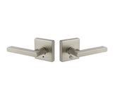 Expressions by Emtek EE3220CLPMB Privacy Lock with Clapton Lever and Square Rose in Satin Nickel
