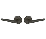 Expressions by Emtek EE3220LENMB Privacy Lock with Lennon Lever and Round Rose in Matte Black