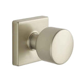 Expressions by Emtek EE3310PGMB Dummy Lock with Page Knob and Square Rose in Satin Nickel