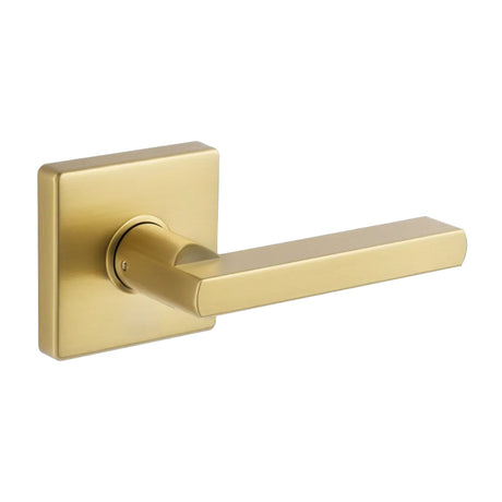 Expressions by Emtek EE3320CLPMB Dummy Lock with Clapton Lever and Square Rose in Satin Brass