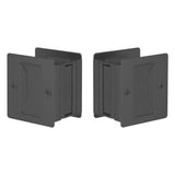 Expressions by Emtek EEPDSQU64MB Square Passage Standard Pocket Door Lock in Matte Black