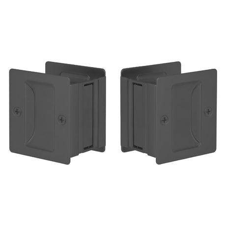 Expressions by Emtek EEPDSQU64MB Square Passage Standard Pocket Door Lock in Matte Black